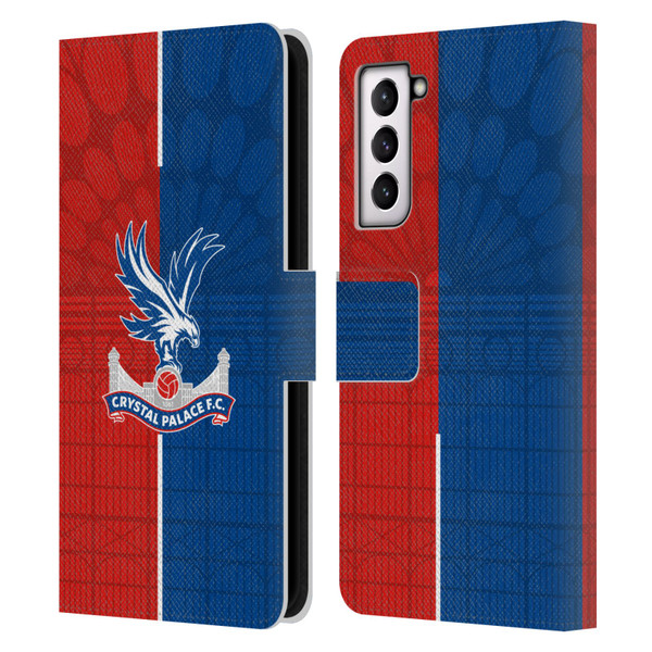 Crystal Palace FC 2023/24 Crest Kit Home Leather Book Wallet Case Cover For Samsung Galaxy S21 5G