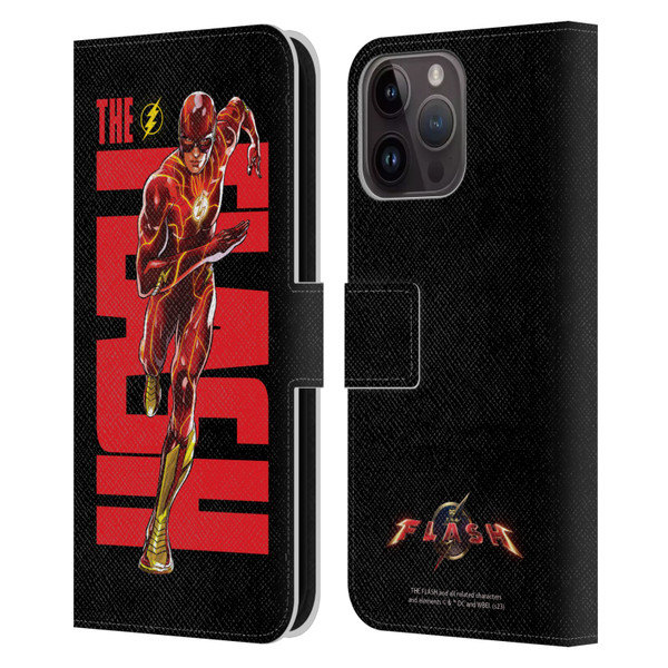 The Flash 2023 Graphics Barry Allen Leather Book Wallet Case Cover For Apple iPhone 15 Pro Max