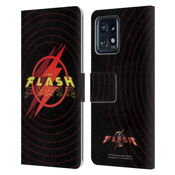 The Flash 2023 Graphics Logo Leather Book Wallet Case Cover For Motorola Moto Edge 40 Pro