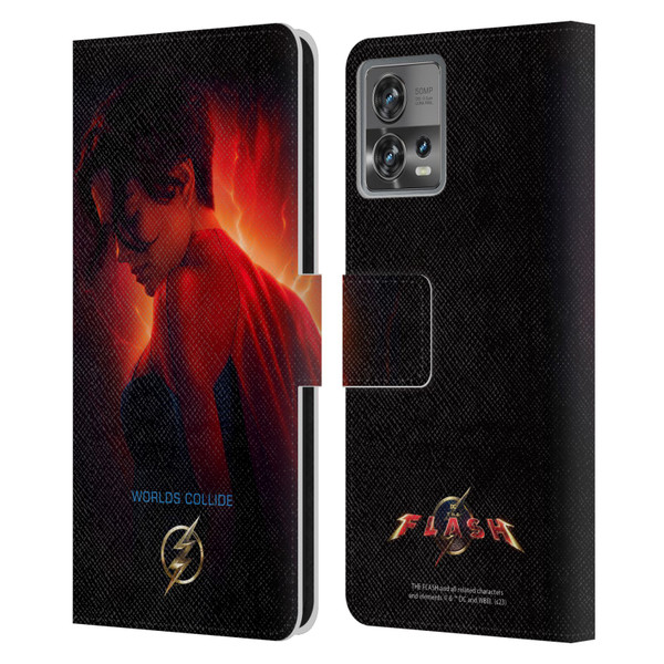 The Flash 2023 Poster Supergirl Leather Book Wallet Case Cover For Motorola Moto Edge 30 Fusion