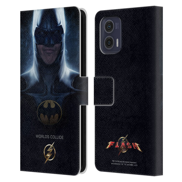 The Flash 2023 Poster Batman Leather Book Wallet Case Cover For Motorola Moto G73 5G