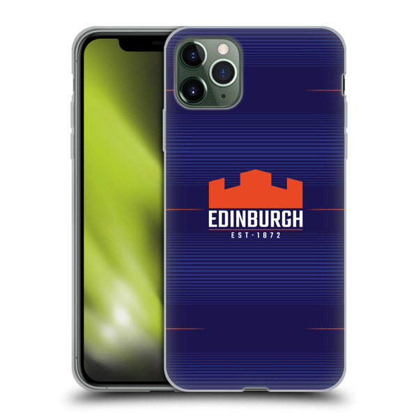 Edinburgh Rugby 2023/24 Crest Kit Home Soft Gel Case for Apple iPhone 11 Pro Max