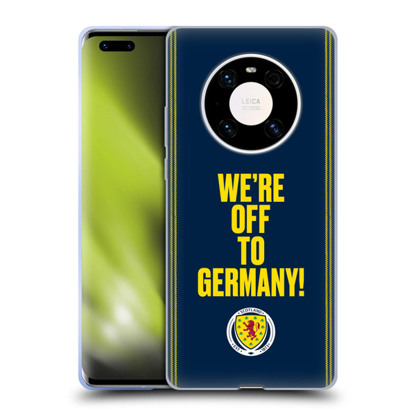 Scotland National Football Team Graphics We're Off To Germany Soft Gel Case for Huawei Mate 40 Pro 5G
