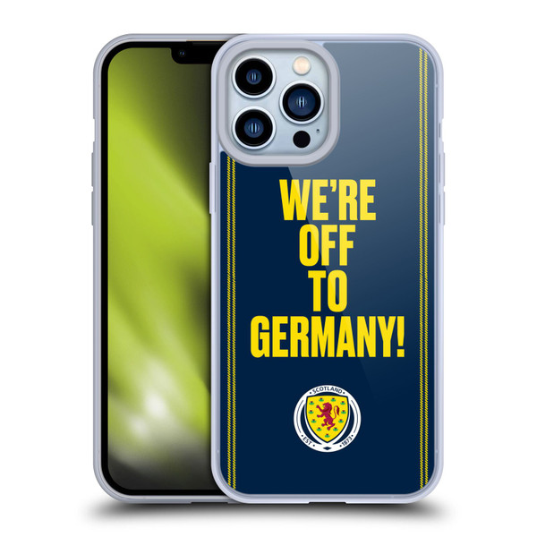 Scotland National Football Team Graphics We're Off To Germany Soft Gel Case for Apple iPhone 13 Pro Max
