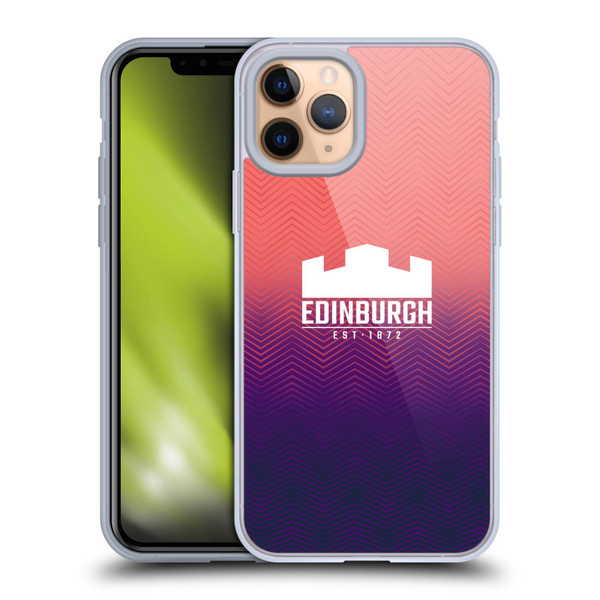 Edinburgh Rugby Graphic Art Training Soft Gel Case for Apple iPhone 11 Pro