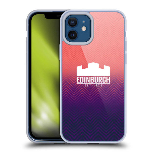 Edinburgh Rugby Graphic Art Training Soft Gel Case for Apple iPhone 12 / iPhone 12 Pro