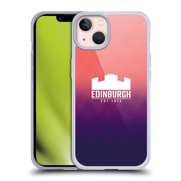 Edinburgh Rugby Graphic Art Training Soft Gel Case for Apple iPhone 13
