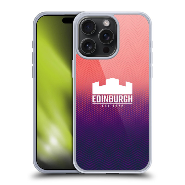 Edinburgh Rugby Graphic Art Training Soft Gel Case for Apple iPhone 15 Pro Max