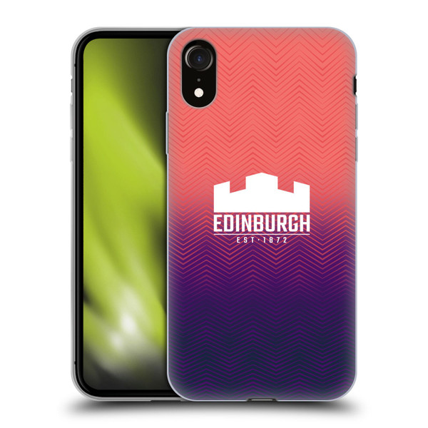 Edinburgh Rugby Graphic Art Training Soft Gel Case for Apple iPhone XR