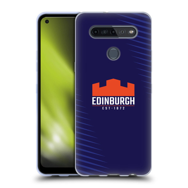 Edinburgh Rugby Graphic Art Blue Logo Soft Gel Case for LG K51S