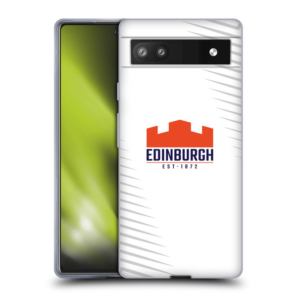 Edinburgh Rugby Graphic Art White Logo Soft Gel Case for Google Pixel 6a