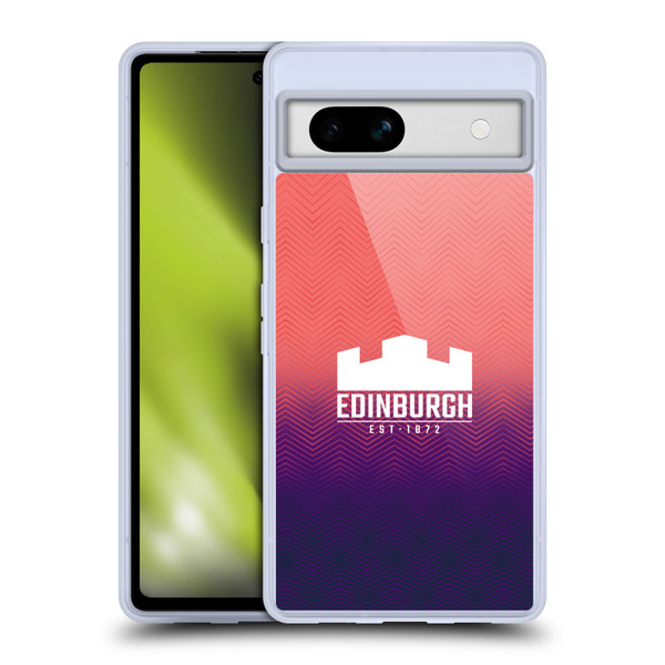 Edinburgh Rugby Graphic Art Training Soft Gel Case for Google Pixel 7a
