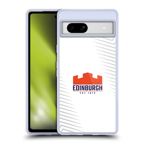 Edinburgh Rugby Graphic Art White Logo Soft Gel Case for Google Pixel 7a