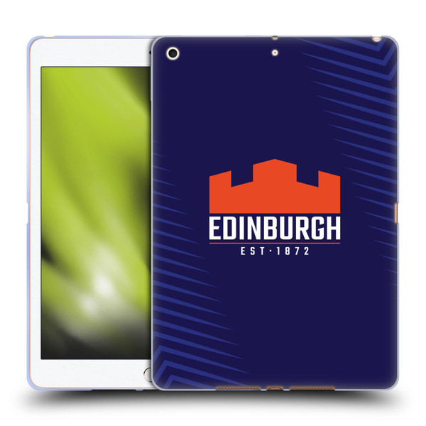 Edinburgh Rugby Graphic Art Blue Logo Soft Gel Case for Apple iPad 10.2 2019/2020/2021
