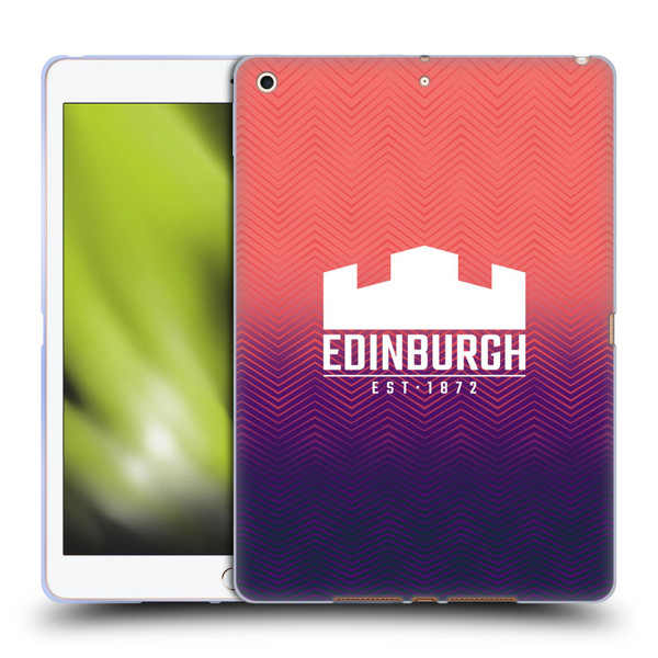 Edinburgh Rugby Graphic Art Training Soft Gel Case for Apple iPad 10.2 2019/2020/2021