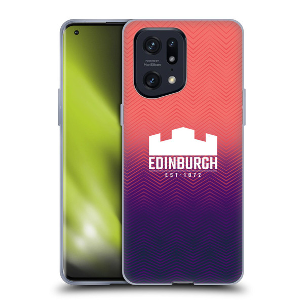 Edinburgh Rugby Graphic Art Training Soft Gel Case for OPPO Find X5 Pro