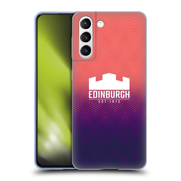 Edinburgh Rugby Graphic Art Training Soft Gel Case for Samsung Galaxy S21 5G