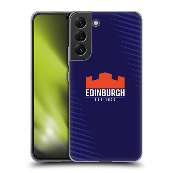 Edinburgh Rugby Graphic Art Blue Logo Soft Gel Case for Samsung Galaxy S22+ 5G