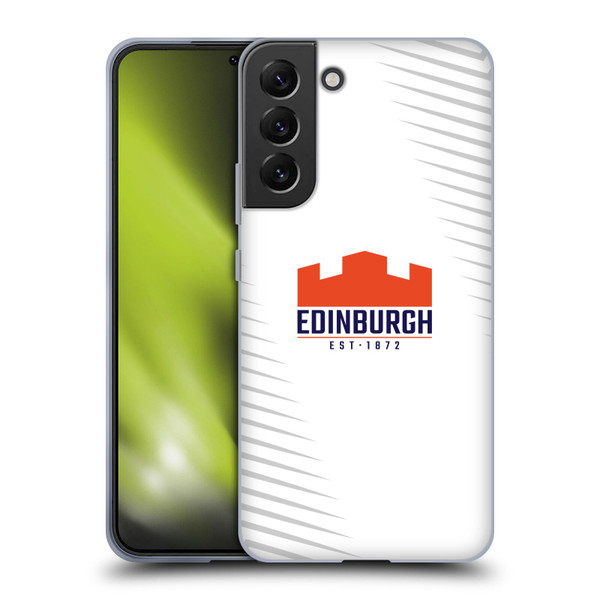Edinburgh Rugby Graphic Art White Logo Soft Gel Case for Samsung Galaxy S22+ 5G