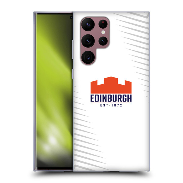 Edinburgh Rugby Graphic Art White Logo Soft Gel Case for Samsung Galaxy S22 Ultra 5G