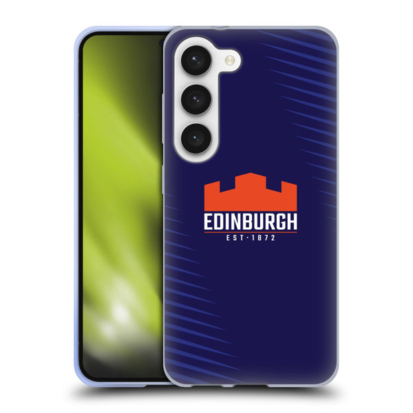 Edinburgh Rugby Graphic Art Blue Logo Soft Gel Case for Samsung Galaxy S23 5G