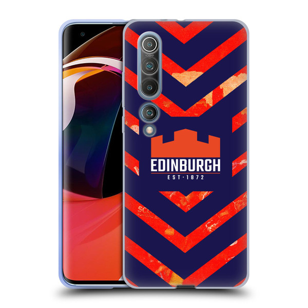 Edinburgh Rugby Graphic Art Orange Pattern Soft Gel Case for Xiaomi Mi 10 5G / Mi 10 Pro 5G