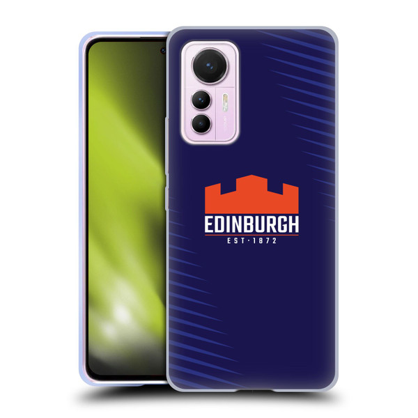 Edinburgh Rugby Graphic Art Blue Logo Soft Gel Case for Xiaomi 12 Lite