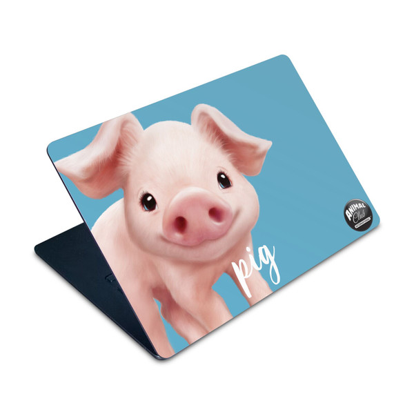 Animal Club International Faces Pig Vinyl Sticker Skin Decal Cover for Apple MacBook Air 15" M2 2023 