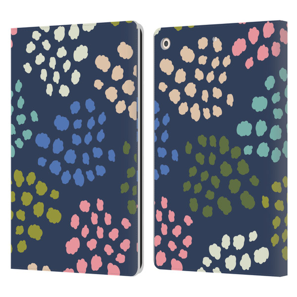 Gabriela Thomeu Art Colorful Spots Leather Book Wallet Case Cover For Apple iPad 10.2 2019/2020/2021