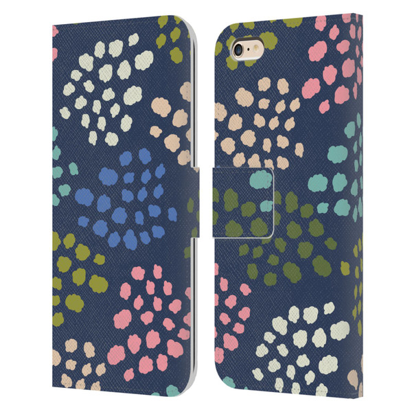 Gabriela Thomeu Art Colorful Spots Leather Book Wallet Case Cover For Apple iPhone 6 Plus / iPhone 6s Plus