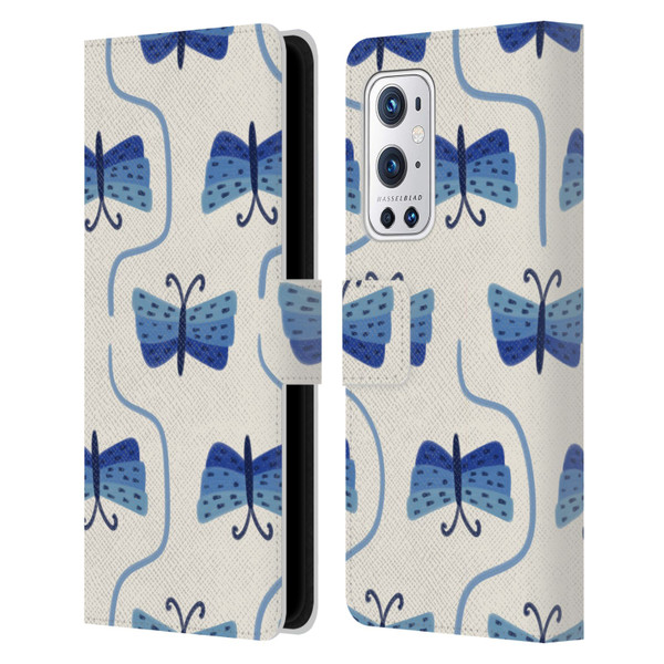 Gabriela Thomeu Art Butterfly Leather Book Wallet Case Cover For OnePlus 9 Pro