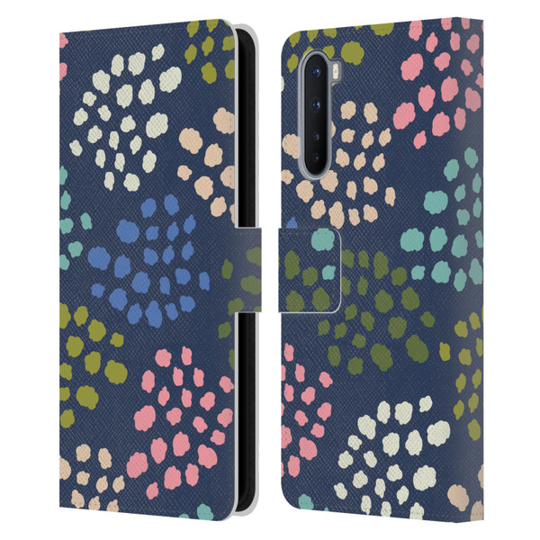 Gabriela Thomeu Art Colorful Spots Leather Book Wallet Case Cover For OnePlus Nord 5G