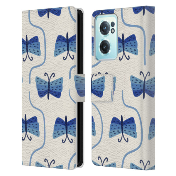 Gabriela Thomeu Art Butterfly Leather Book Wallet Case Cover For OnePlus Nord CE 2 5G