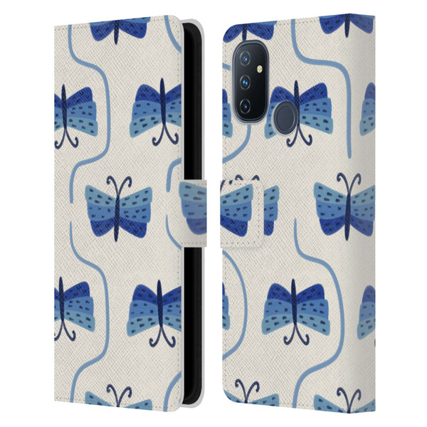 Gabriela Thomeu Art Butterfly Leather Book Wallet Case Cover For OnePlus Nord N100