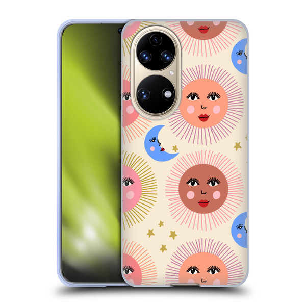 Gabriela Thomeu Art Sun Moon Star Soft Gel Case for Huawei P50