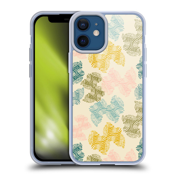 Gabriela Thomeu Art Zebra Green Soft Gel Case for Apple iPhone 12 Mini