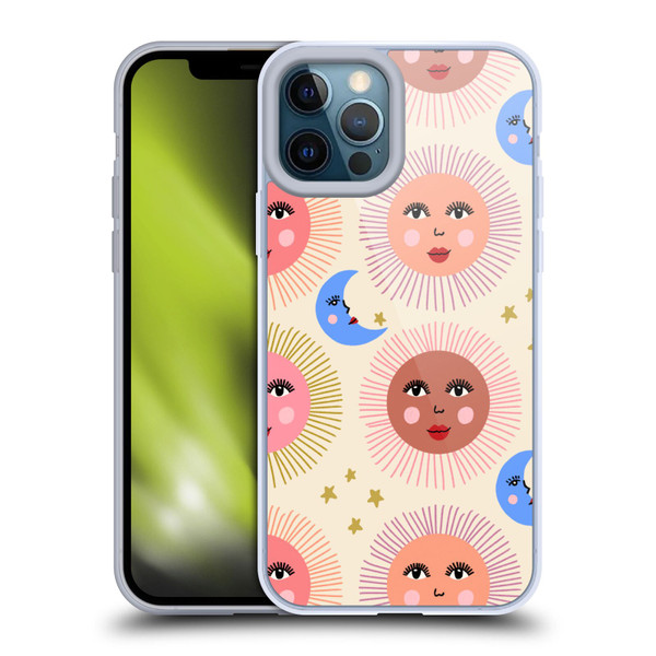 Gabriela Thomeu Art Sun Moon Star Soft Gel Case for Apple iPhone 12 Pro Max