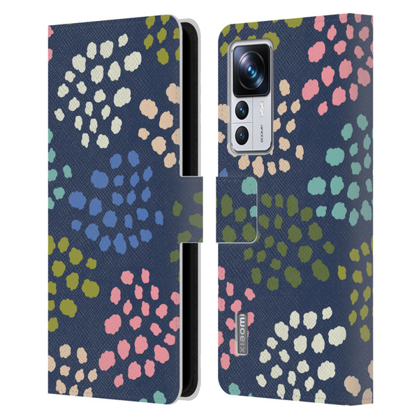 Gabriela Thomeu Art Colorful Spots Leather Book Wallet Case Cover For Xiaomi 12T Pro