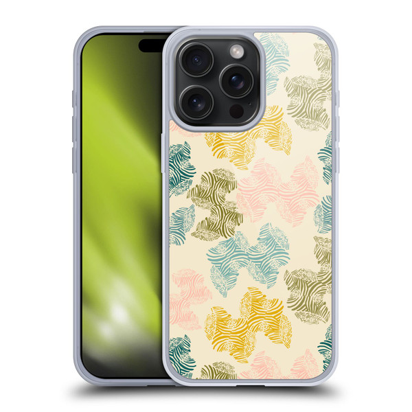 Gabriela Thomeu Art Zebra Green Soft Gel Case for Apple iPhone 15 Pro Max