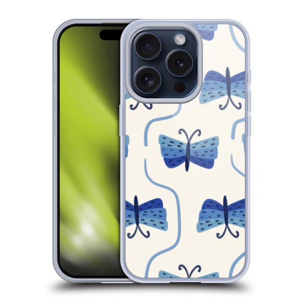 Gabriela Thomeu Art Butterfly Soft Gel Case for Apple iPhone 15 Pro