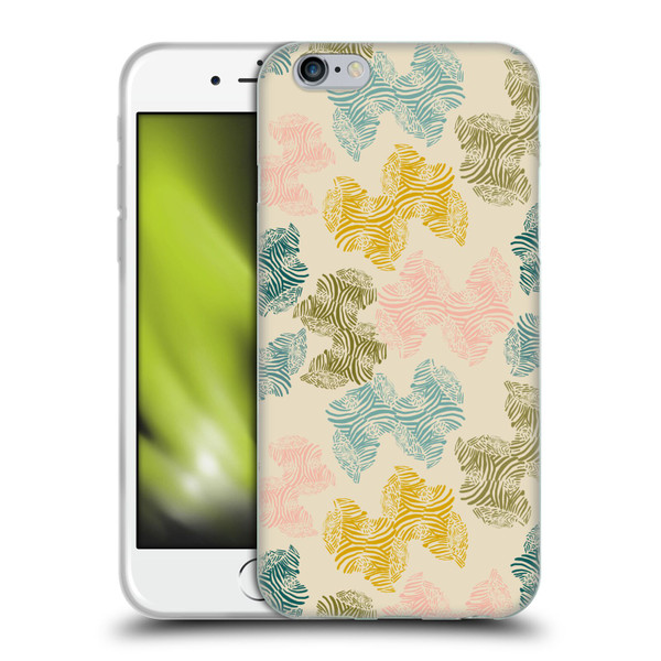 Gabriela Thomeu Art Zebra Green Soft Gel Case for Apple iPhone 6 / iPhone 6s