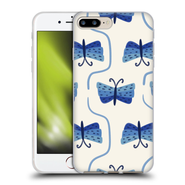Gabriela Thomeu Art Butterfly Soft Gel Case for Apple iPhone 7 Plus / iPhone 8 Plus
