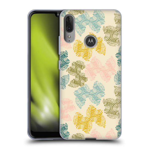 Gabriela Thomeu Art Zebra Green Soft Gel Case for Motorola Moto E6 Plus