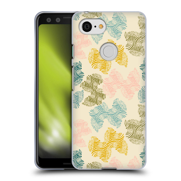 Gabriela Thomeu Art Zebra Green Soft Gel Case for Google Pixel 3
