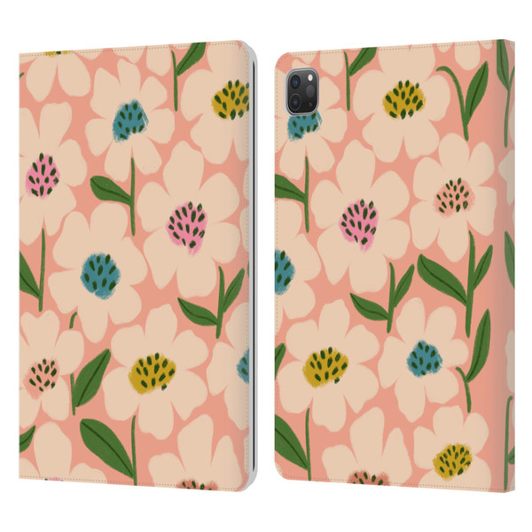 Gabriela Thomeu Floral Blossom Leather Book Wallet Case Cover For Apple iPad Pro 11 2020 / 2021 / 2022