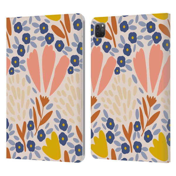 Gabriela Thomeu Floral Spring Flower Field Leather Book Wallet Case Cover For Apple iPad Pro 11 2020 / 2021 / 2022
