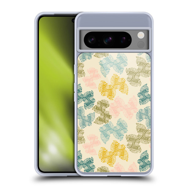 Gabriela Thomeu Art Zebra Green Soft Gel Case for Google Pixel 8 Pro