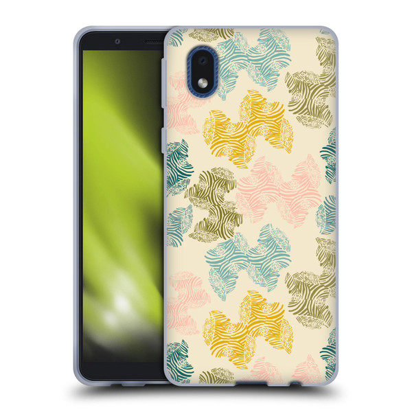 Gabriela Thomeu Art Zebra Green Soft Gel Case for Samsung Galaxy A01 Core (2020)