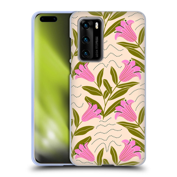 Gabriela Thomeu Floral Tulip Soft Gel Case for Huawei P40 5G