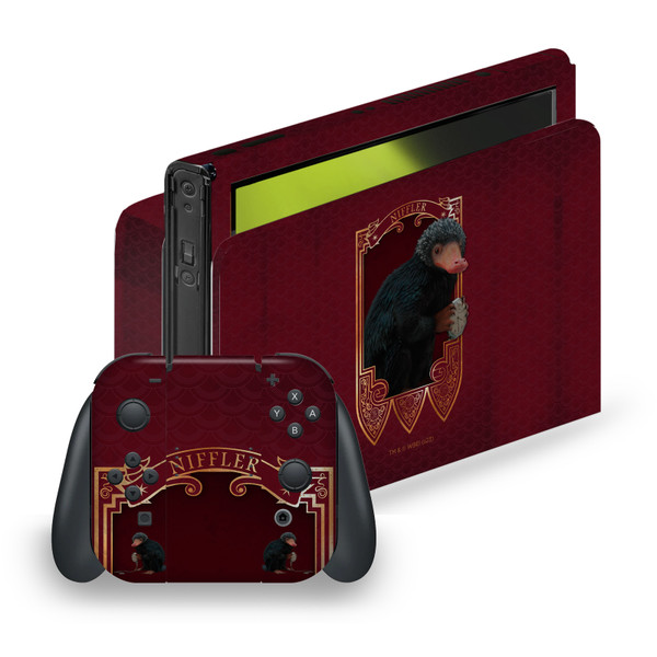 Fantastic Beasts And Where To Find Them Key Art And Beasts Niffler Vinyl Sticker Skin Decal Cover for Nintendo Switch OLED